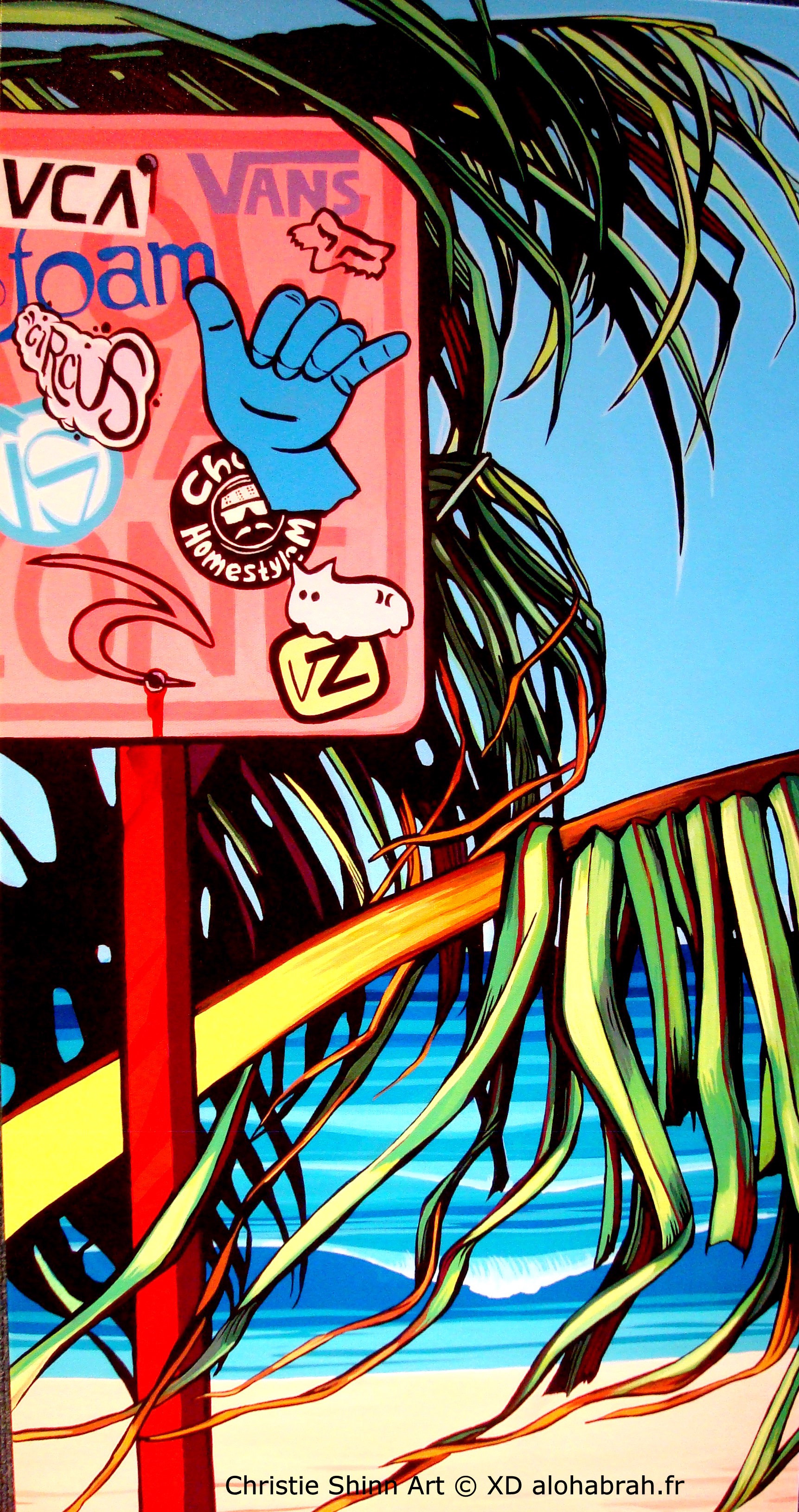 Christie Shinn Art - Beach Access © XD alohabrah.fr