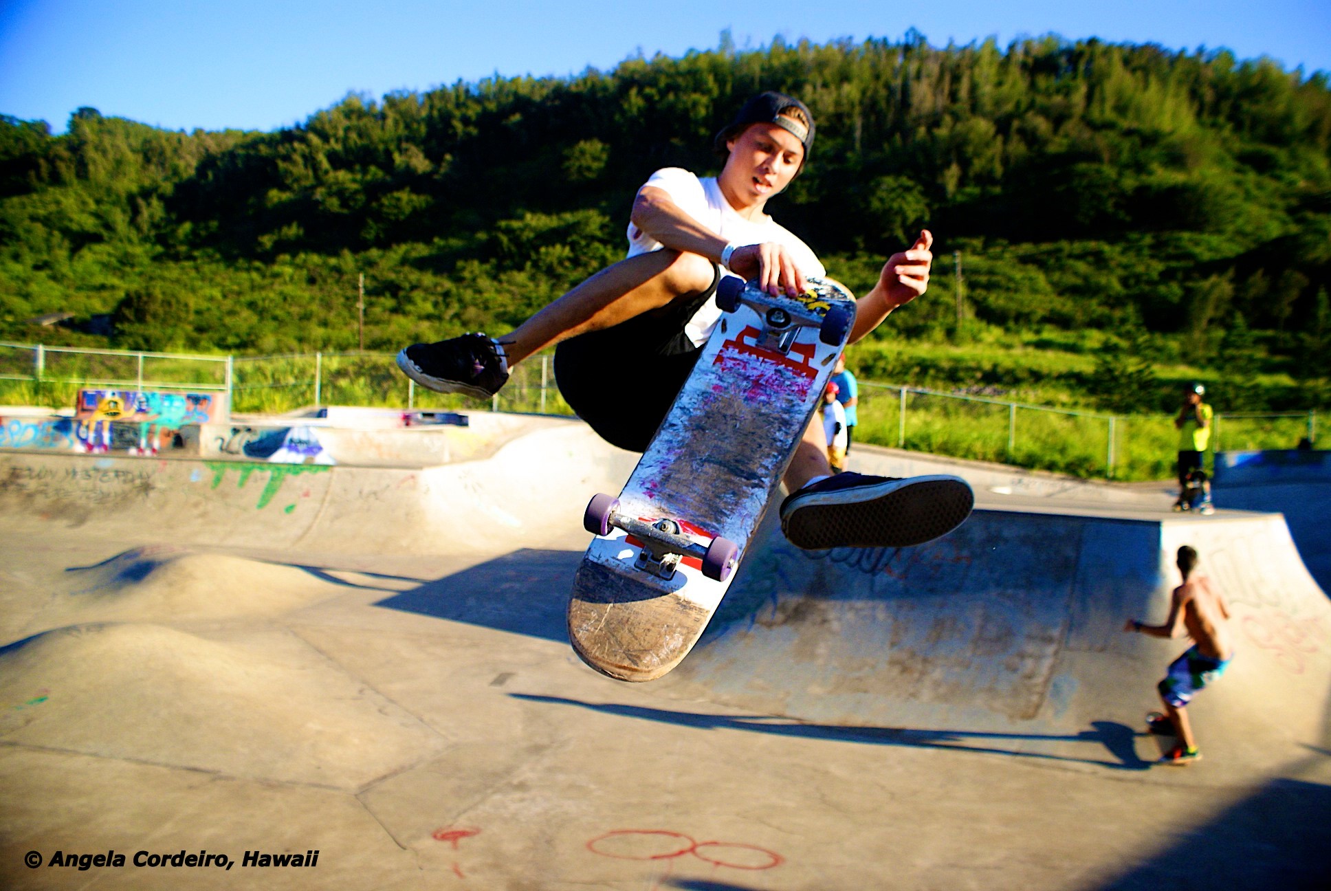 Jump Pupukea skate parc North Shore Oahu - © Angela Cordeiro