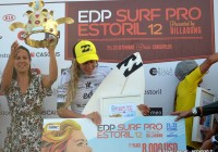 Prize Money de 8000 Dollars pour Justine Dupont @EDP Surf Pro Carcavelos 2012 © Xavier Desmet - alohabrah.fr
